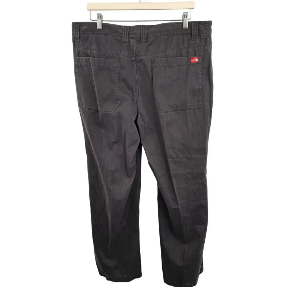 The North Face Pants Men's Flat Front Chino Cotton 38x30‎ Gray Style ABLS